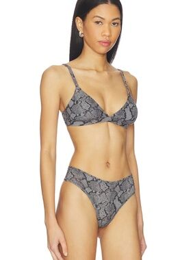 NWT Skims Fits Everybody Triangular Bralette Shadow Snake Print (M) (SOLD OUT)